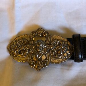 Brighton style silver belt